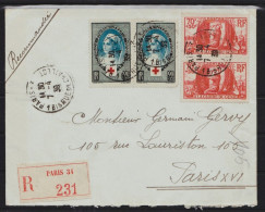 FRANCE - Lettre  Recommandée - PARIS - PARIS Du 7.4.39 - Storia Postale