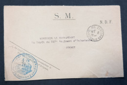Cachet PENITENCIER MILITAIRE D'AVIGNON Sur Devant D'enveloppe En Franchise Militaire 1-4-15 - 1. Weltkrieg 1914-1918