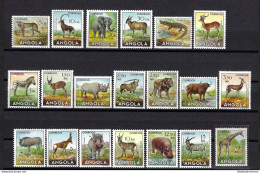 1953 Angola - Animali Selvatici - Yvert N. 357-376 - 20 Valori - MNH** - Altri & Non Classificati