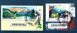 France 2024.Jardin Du Lautaret & Faune Sous Marine. Cachet. Rond Gomme D'origine - Used Stamps