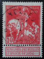 BELGIQUE N°91 Oblitéré - 1910-1911 Caritas