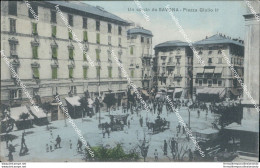 Az493 Cartolina Un Saluto Da Savona Citta' Piazza Giulio II Liguria - Savona