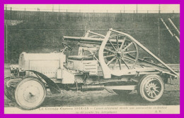 * GRANDE GUERRE 1914*1915 * CANON ALLEMAND MONTE SUR AUTOMOBILE DESTINE AU TIR CONTRE LES AEROPLANES - A.R. - Matériel