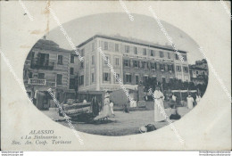 Bg187 Cartolina Alassio La Balnearia Soc.an.coop.torinese 1911  Savona - Savona