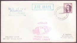 Space Cover 1969. "Apollo 10" Launch. NASA Australia Canberra Tracking - United States