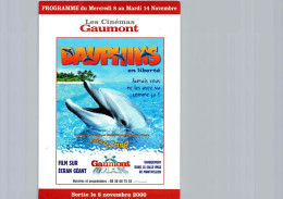 Carte Pub Type Flyer Cinéma GAUMONT Dauphins - Altri & Non Classificati
