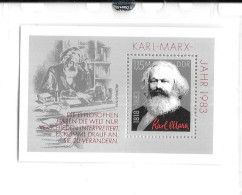 DF89 - BLOC FEUILLET DDR - KARL MARX - Karl Marx