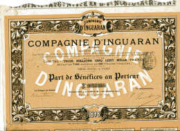 COMPAGNIE D'INGUARAN (Mexique) - Andere & Zonder Classificatie