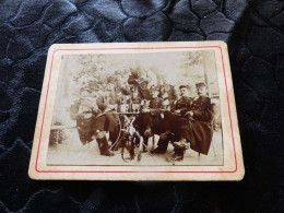 P-662 , Photo Sur Carton, Groupe De Soldats Du 15e Régiment Attablés, Classe De 1904 - Guerra, Militari