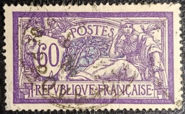N°144 MERSON 60c Violet Et Bleu. Cachet De Paris (Rue De Provence). - 1900-27 Merson