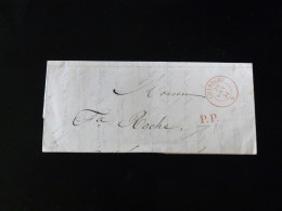 LETTRE DE CHAMBERY POUR ST JEAN DE MAURIENNE  -  1851 - - 1849-1876: Période Classique