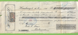 Hamburg - Letra - Bank - Lisboa - Portugal - Deutschland - Cheques & Traveler's Cheques