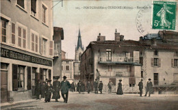 Pontcharra-sur-Turdine Canton De Tarare Route De St-... Rhône 69490 N°105 Cpa Couleur Voyagée En 1908 En B.Etat - Pontcharra-sur-Turdine