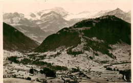 13955506 Gstaad_Saanen_BE Panorama Berner Oberland Blick Gegen Wildhorn - Otros & Sin Clasificación