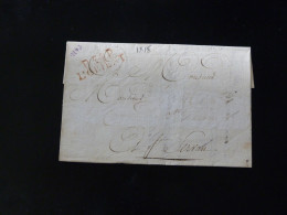 LETTRE DE LORIENT POUR ST SERVAN    -  1818 - - 1801-1848: Précurseurs XIX