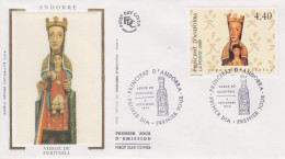 Enveloppe  FDC  1er  Jour  ANDORRE   ANDORRA    Vierge  De   Meritxell   1995 - FDC