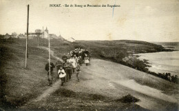 56 - ILE DE HOUAT - Est Du Bourg Et Procession Des Rogations - Andere & Zonder Classificatie