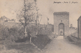 PERUGIA-PORTA S. ANGELO-CARTOLINA VIAGGIATA  IL 6-2-1907 - Perugia