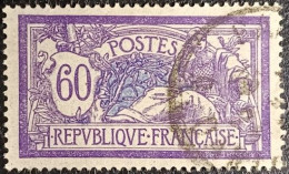 N°144 MERSON 60c Violet Et Bleu. Oblitéré CàD. - 1900-27 Merson