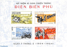 Vietnam 1964 Dien Bien Phu Battle S/s, Mint NH, History - Sonstige & Ohne Zuordnung