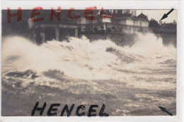ARCACHON. Carte-Photo.Tempête Du 13 Août 1912 Devant La Villa "L'ALURE" à 6 H Du Matin - Arcachon