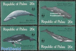 Palau 1983 WWF 4V, Mint NH, Nature - Sea Mammals - World Wildlife Fund (WWF) - Otros & Sin Clasificación