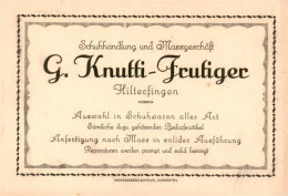 13926605 Hilterfingen_Thunersee_BE Schuhhandlung Knutti-Frutiger Visitenkarte - Other & Unclassified