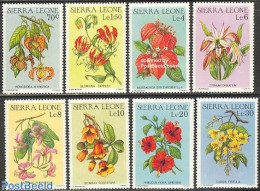 Sierra Leone 1986 Flowers 8v, Mint NH, Nature - Flowers & Plants - Sonstige & Ohne Zuordnung