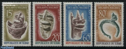 Chad 1966 Negro Art 4v, Mint NH, Art - Art & Antique Objects - Otros & Sin Clasificación