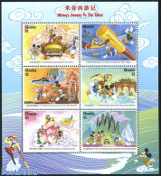 Gambia 1997 Journey To The West 6v M/s (6x3D), Mint NH, Art - Disney - Disney