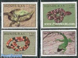 Honduras 1998 Reptiles 4v, Mint NH, Nature - Reptiles - Snakes - Honduras
