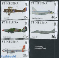 Saint Helena 2008 90 Years Royal Air Force 5v, Mint NH, Transport - Aircraft & Aviation - Flugzeuge