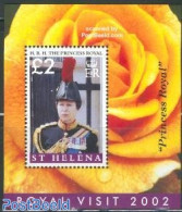 Saint Helena 2002 Royal Visit S/s, Mint NH, History - Kings & Queens (Royalty) - Royalties, Royals