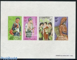 Laos 1964 People Of Laos S/s Imperforated, Mint NH, History - Various - Costumes - Costumi