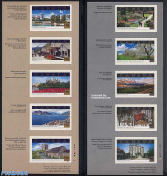 Canada 2001 Tourism 10v S-a (in 2 Booklets), Mint NH, Nature - Transport - Various - Gardens - Trees & Forests - Railw.. - Nuevos