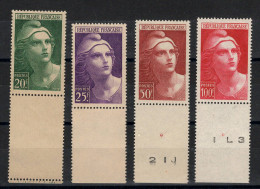 YV 730 à 733 N** MNH Luxe , Marianne De Gandon Grand Format Cote 23 Euros - Unused Stamps