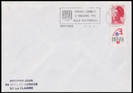 1er Jour - Montaigu - Mechanical Postmarks (Advertisement)