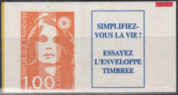 FRANCE 3009a ** MNH Marianne Du Bicentennaire De Briat Adhésif Bord Droit + Vignette + Repère Rouge 1996 (CV >5 €) - Neufs