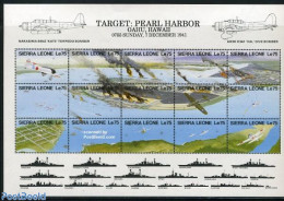 Sierra Leone 1991 Pearl Harbour Attack 15v M/s, Mint NH, History - Transport - World War II - Aircraft & Aviation - Sh.. - WO2