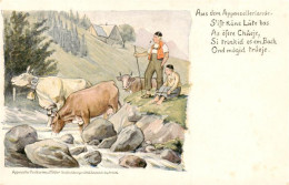 13915949 Appenzeller_Land_IR Kuehe Mit Kuhhirten - Sonstige & Ohne Zuordnung