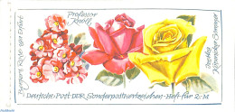 Germany, DDR 1972 Roses Booklet, Mint NH, Nature - Flowers & Plants - Roses - Stamp Booklets - Ongebruikt