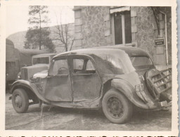 Photographie Photo Vintage Snapshot Amateur Automobile Voiture Auto Accident - Automobile