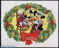 Turks And Caicos Islands 1982 Christmas, Disney S/s, Mint NH, Religion - Christmas - Art - Disney - Kerstmis
