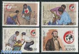 Zambia 1988 Red Cross 4v, Mint NH, Health - Red Cross - Cruz Roja