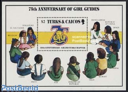 Turks And Caicos Islands 1985 75 Years Girl Guides S/s, Mint NH, Sport - Scouting - Otros & Sin Clasificación