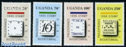 Uganda 1989 Philexfrance 4v, Mint NH, Stamps On Stamps - Briefmarken Auf Briefmarken