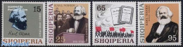 Albania 1968 Karl Marx 4v, Mint NH, Art - Authors - Books - Escritores