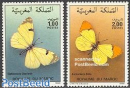 Morocco 1986 Butterflies 2v, Mint NH, Nature - Butterflies - Sonstige & Ohne Zuordnung