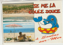 Soulac Sur Mer   Carte Circulée  Vue Generale Multivues (,3 )  Je Me La Coule Douce - Soulac-sur-Mer