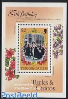 Turks And Caicos Islands 1985 Queen Mother S/s, Mint NH, History - Kings & Queens (Royalty) - Koniklijke Families